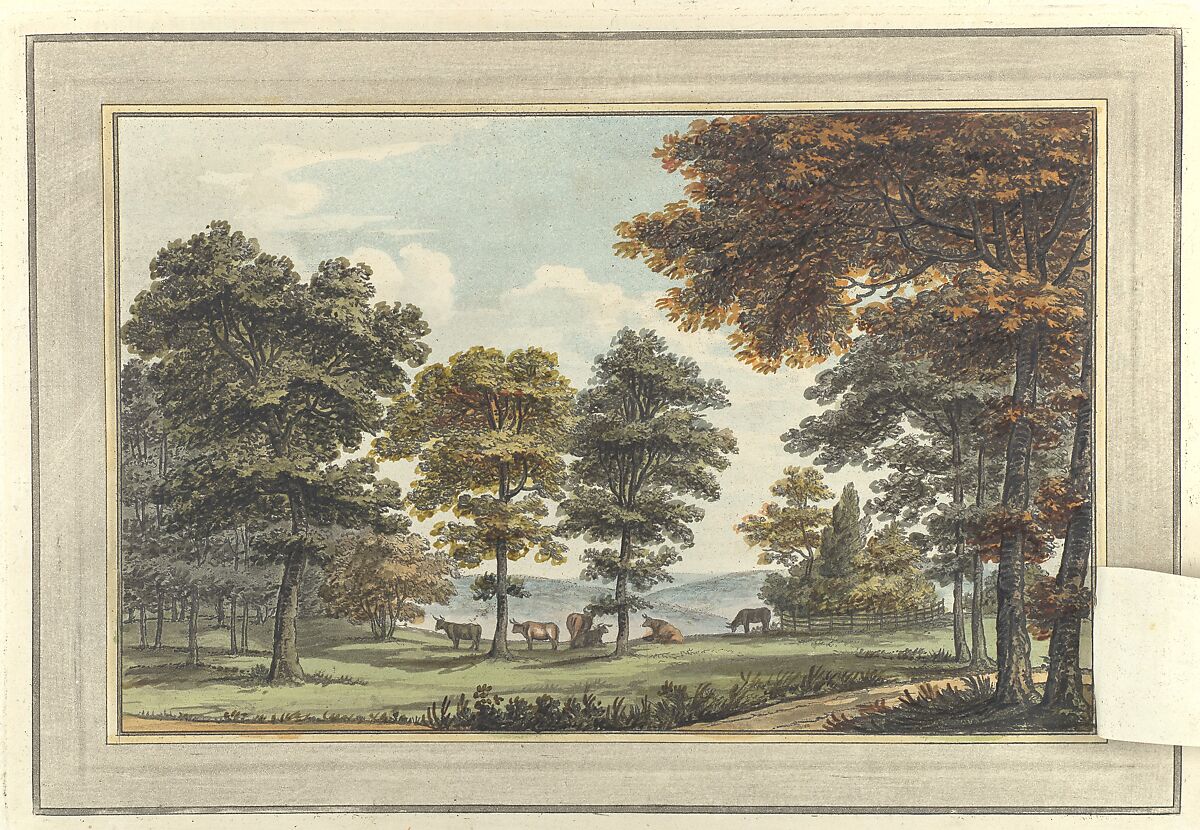 Sketches and Hints on Landscape Gardening, Humphry Repton (British, Bury St. Edmonds, Suffolk 1752–1818 Romford, Essex), Illustrations: aquatint, hand colored