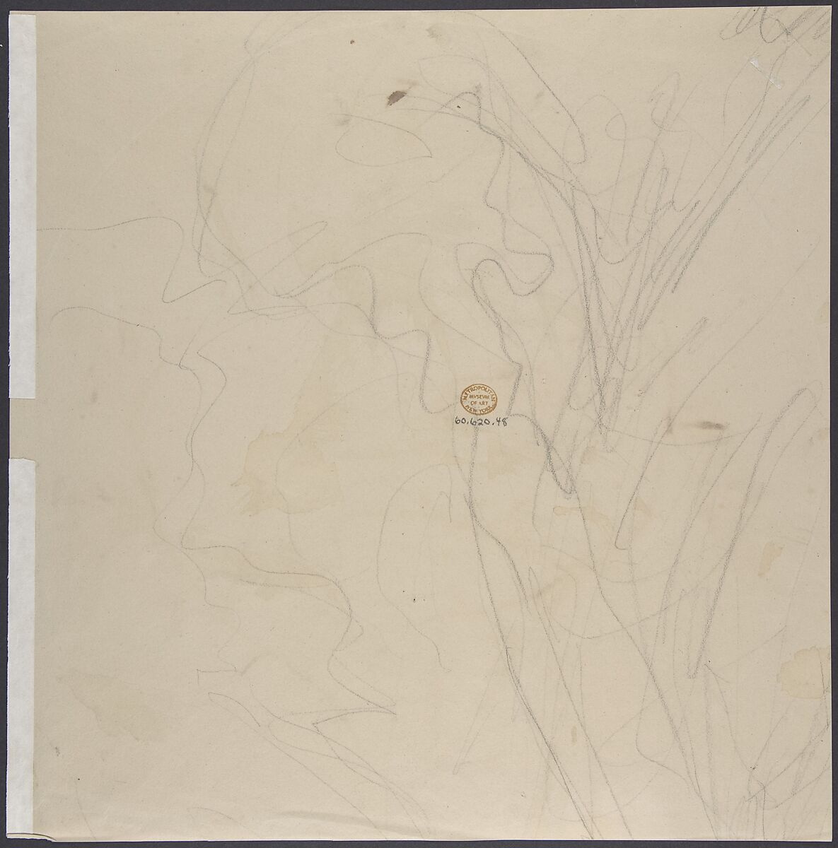 Design for a Plate Decorated with a Bird and Plant Motifs, Karl Bodmer (Swiss, Riesbach 1809–1893 Barbizon), Graphite, brush and brown wash; squared for transfer