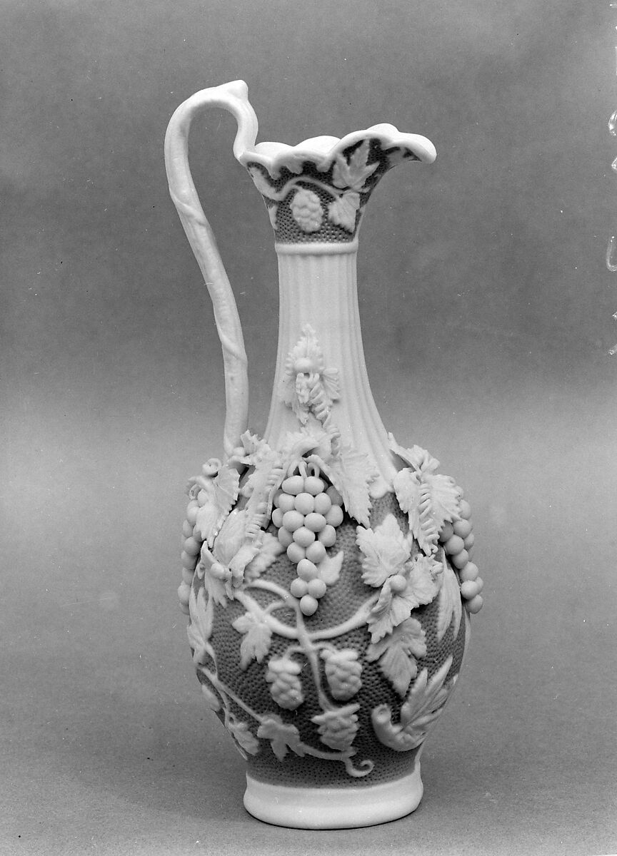 Ewer, Parian porcelain, American 