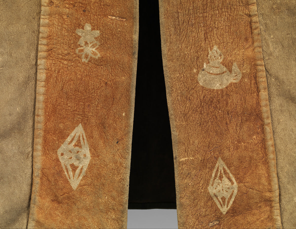 Surcoat (<i>Jinbaori</i>), Leather, textile, Japanese