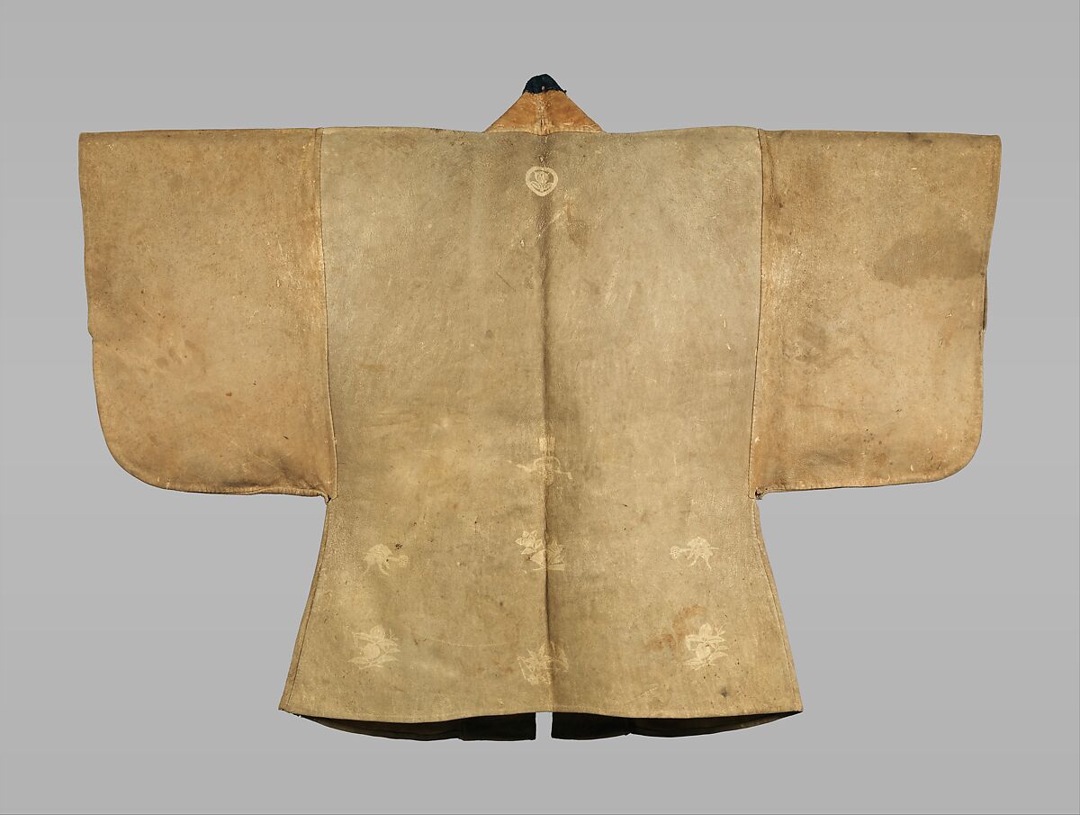 Surcoat (<i>Jinbaori</i>), Leather, textile, Japanese