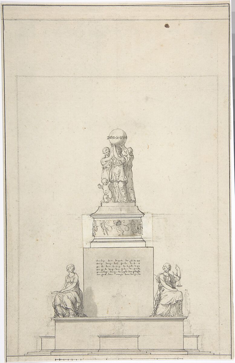 Anonymous French 18th Century Design For Monument The Metropolitan Museum Of Art