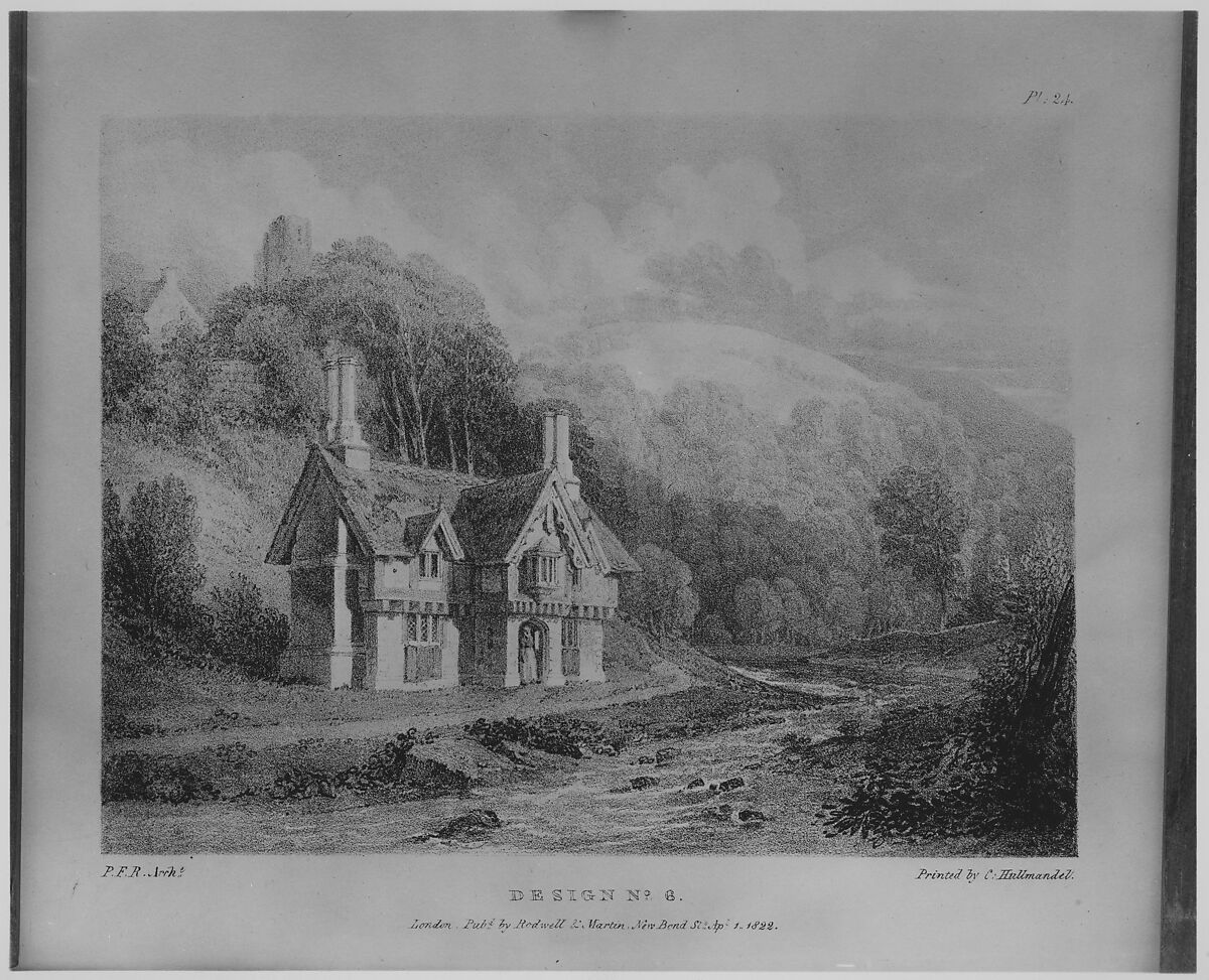 Rural Architecture, or a Series of Designs for Ornamental Cottages, Peter Frederick Robinson (British, 1776–1858), Illustrations: lithographs 