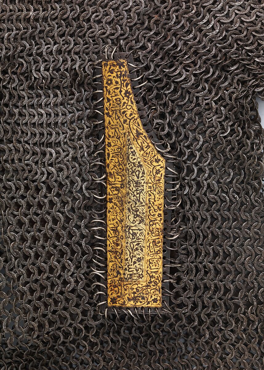 Shirt of Mail and Plate of Emperor Shah Jahan (reigned 1624–58), Steel, iron, gold, leather, Indian