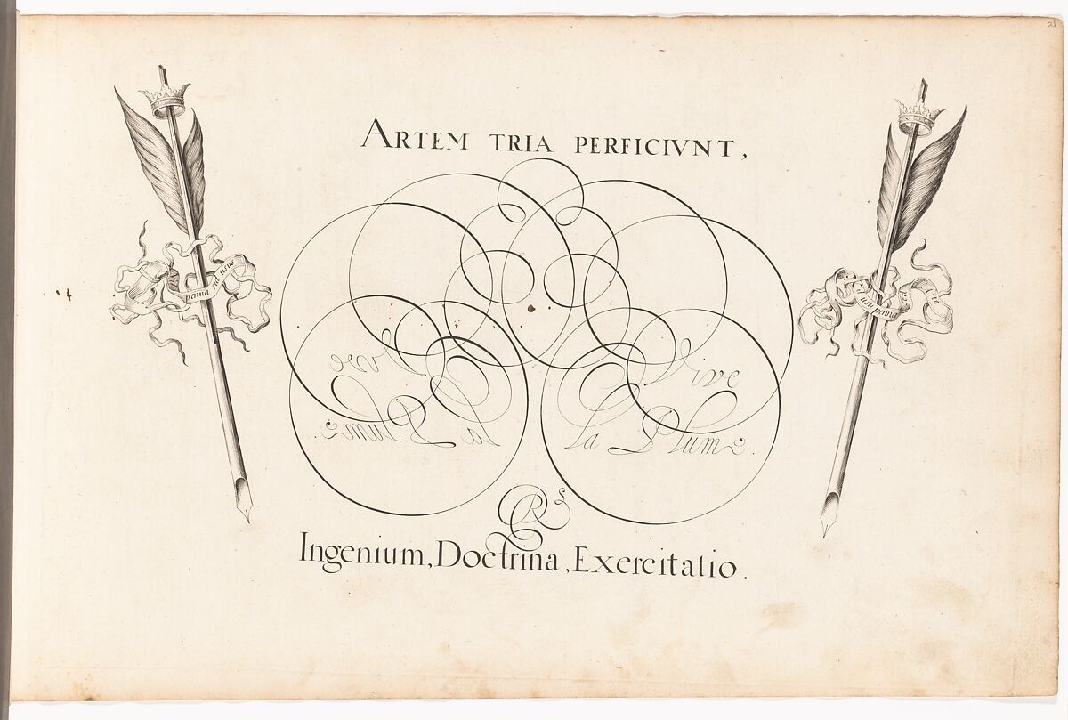 T'Magazin oft Pac-huys der Loffelÿcker Penn-const (The Store Room or Ware House of the Praiseworthy Art of the Pen), David Roelands (Netherlandish, active 17th century), plates: etching, woodcut
