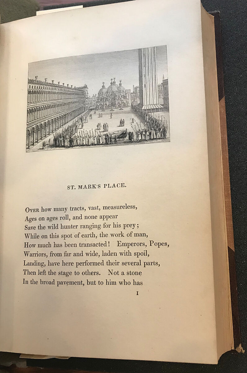 Italy, A Poem, Samuel Rogers, Illustrations: steel engraving 