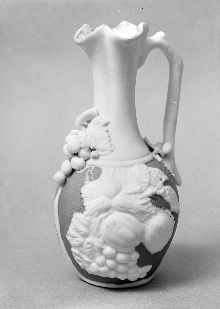 Ewer, Parian porcelain, American 