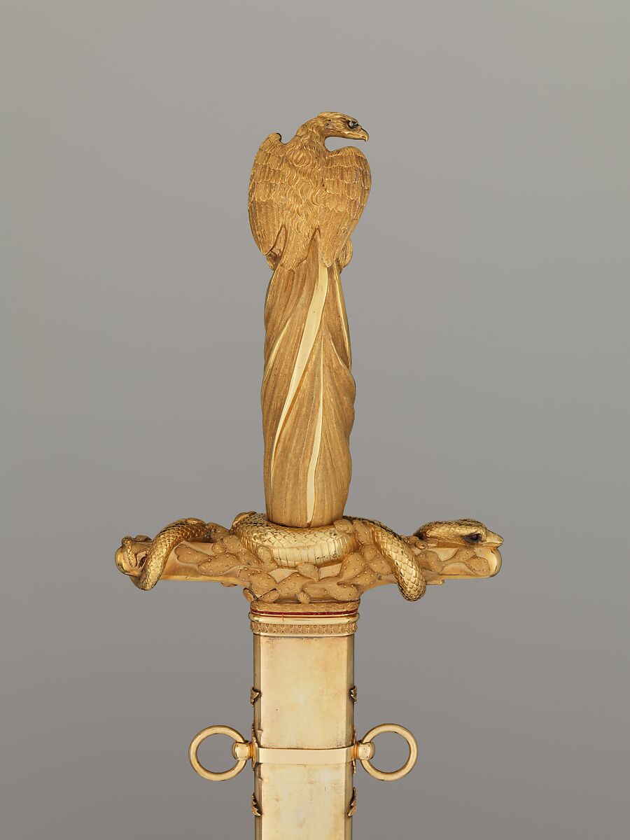 Congressional Presentation Sword and Scabbard of Major General John E. Wool (1784–1869), Samuel Jackson (American, Baltimore, active 1833–70), Steel, gold, brass, diamonds, rubies, American, probably Baltimore
