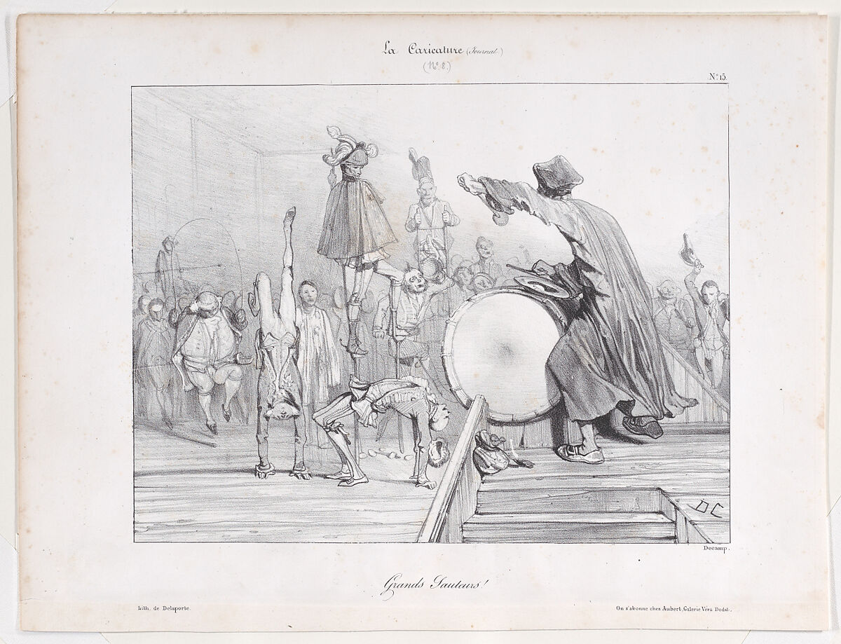 Grands Sauteurs!, from "La Caricature", Alexandre-Gabriel Decamps (French, Paris 1803–1860 Fontainebleau), Lithograph
