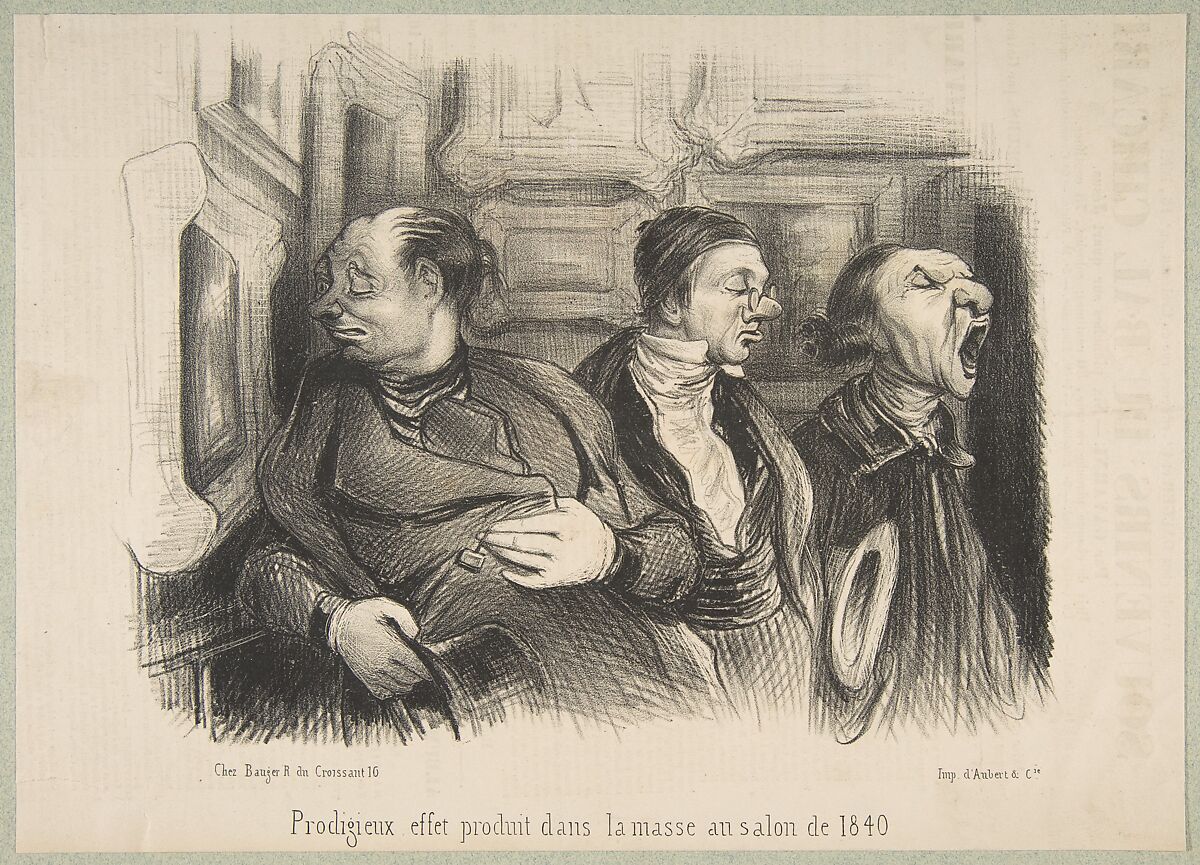 Prodigieux Effet Produit dans la Masse au Salon de 1840, Anonymous, French, 19th century, Lithograph 