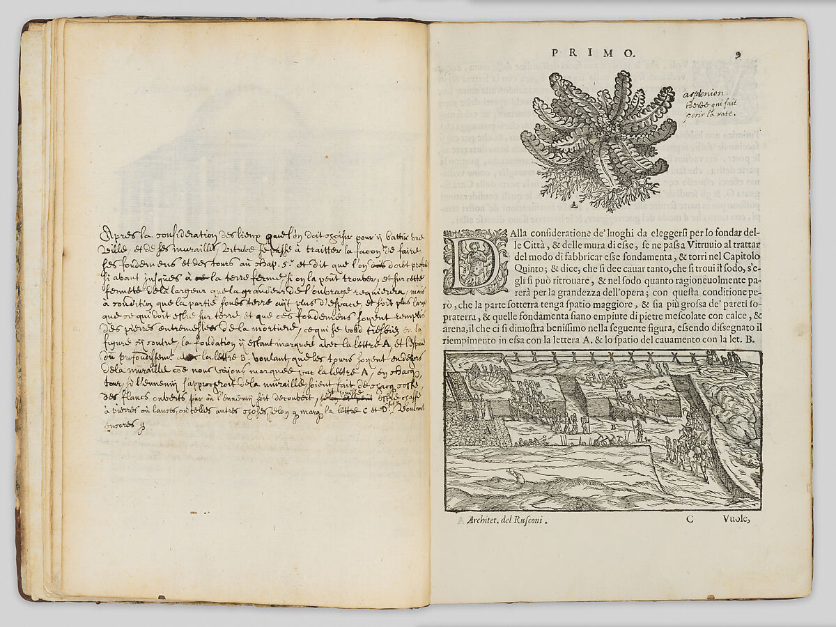 I Dieci libri d'architettura di Gio: Antonio Rusconi. Secondo i precetti di Vitruvio, novamenti ristampati, & accresciuti della Prattica degl'Horologi Solari, Giovanni Antonio Rusconi (ca. 1520–1587), Printed book with woodcut illustrations