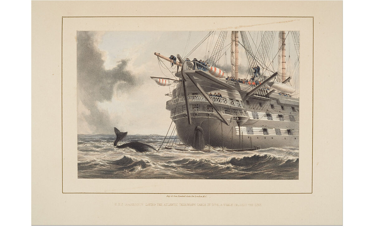 The Atlantic Telegraph, Sir William Howard Russell (Irish, Tallaght, Dublin 1820–1907 London), Illustrations: color lithographs