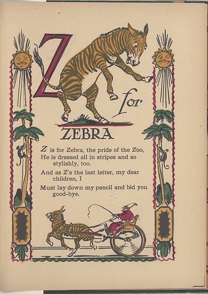 Tony Sarg's Alphabet, Anne Stoddard (American, born 1880), Illustrations: color lithographs