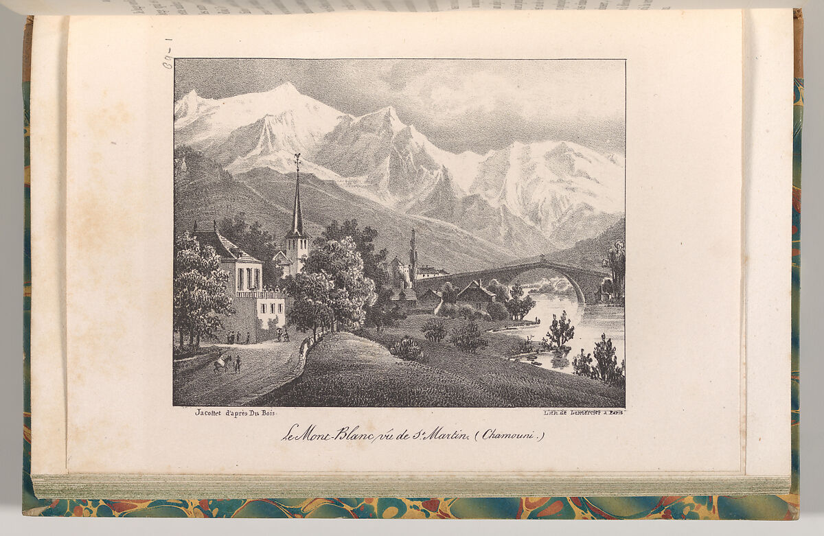 Voyages dans les Alpes. Partie pittoresque..., Horace Bénédicte de Saussure (Swiss, 1740–1799), Illustrations: lithographs 