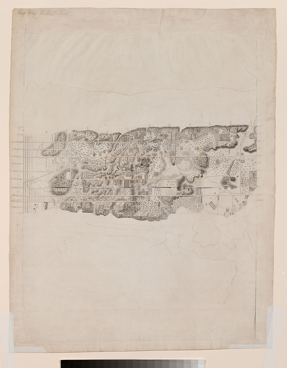 Topographical Map of the City and County of New-York and the Adjacent Country, Cartographer David H. Burr (American, active, 1829–50), Engraving with additions in wash and black chalk 