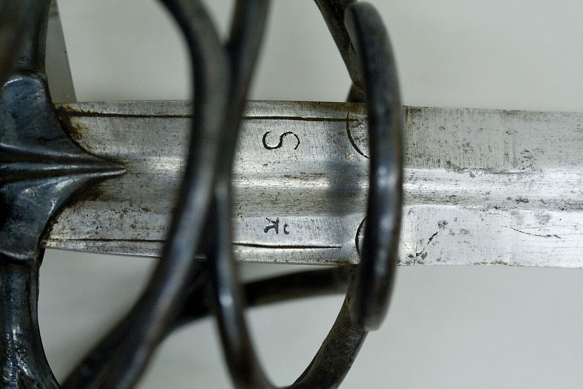 Rapier, Steel, silver, wood, Italian