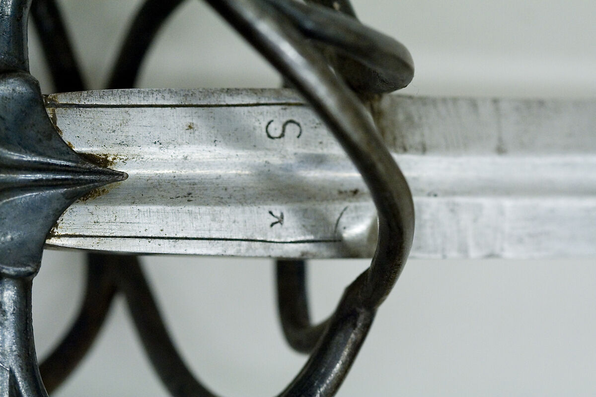 Rapier, Steel, silver, wood, Italian