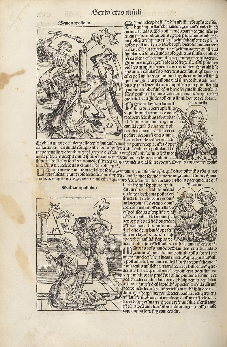 (Liber chronicarum) Registrum huius operis libri cronicarum cum figuris et ymagibus ab inicio mundi, Written by Hartmann Schedel (German, Nuremberg 1440–1514 Nuremberg), Letterpress with woodcut illustrations