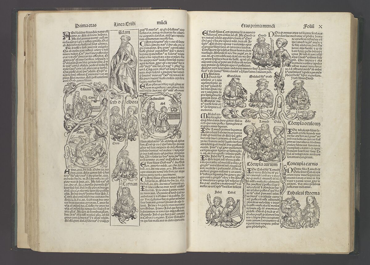 (Liber chronicarum) Registrum huius operis libri cronicarum cum figuris et ymagibus ab inicio mundi, Written by Hartmann Schedel (German, Nuremberg 1440–1514 Nuremberg), Letterpress with woodcut illustrations