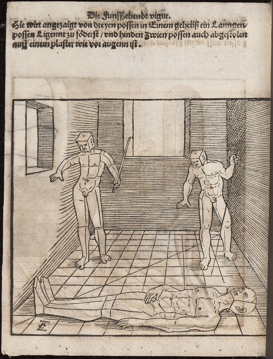 Underweissung der Proportzion und stellung der possen, Designed by Erhard Schön (German, Nuremberg 1491–1542 Nuremberg), Woodcuts 
