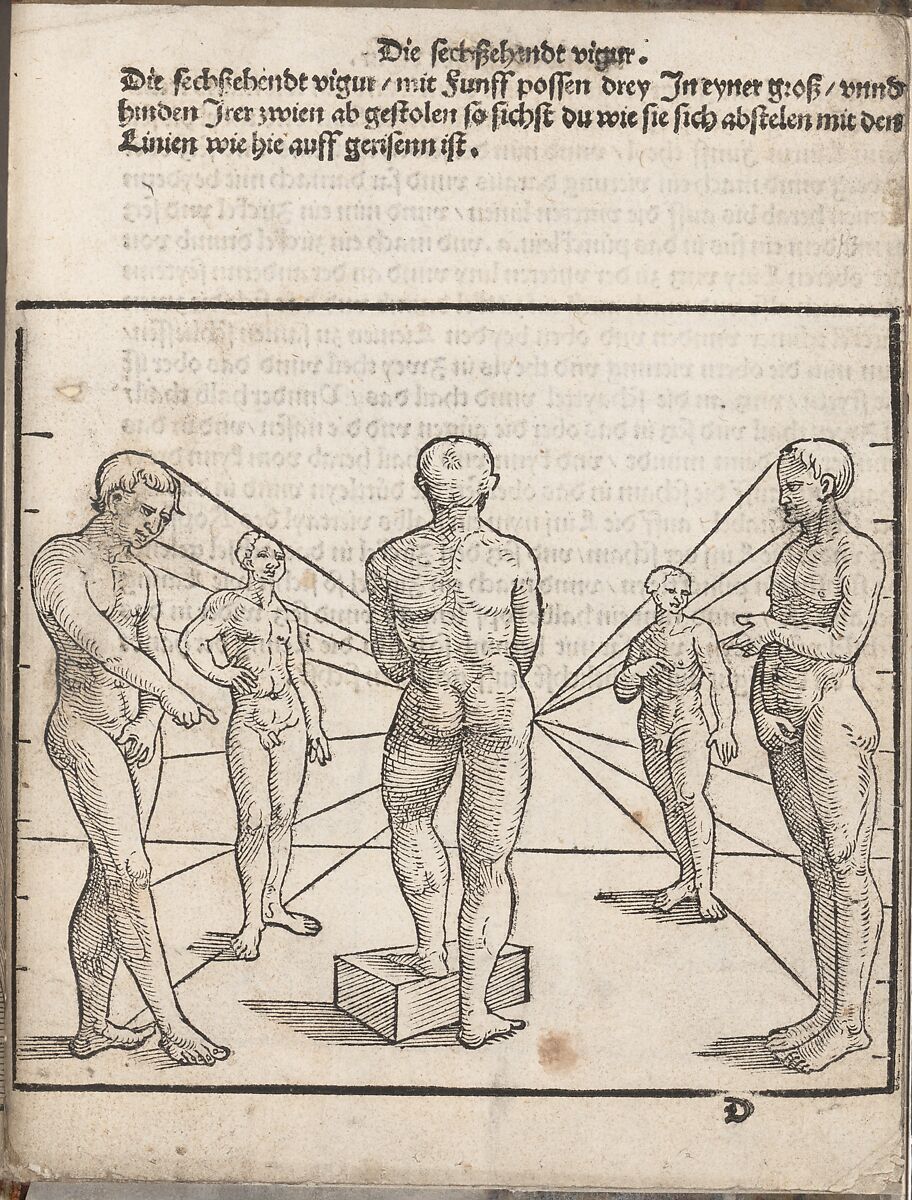 Underweissung der Proportzion und stellung der possen, Designed by Erhard Schön (German, Nuremberg 1491–1542 Nuremberg), Woodcuts
