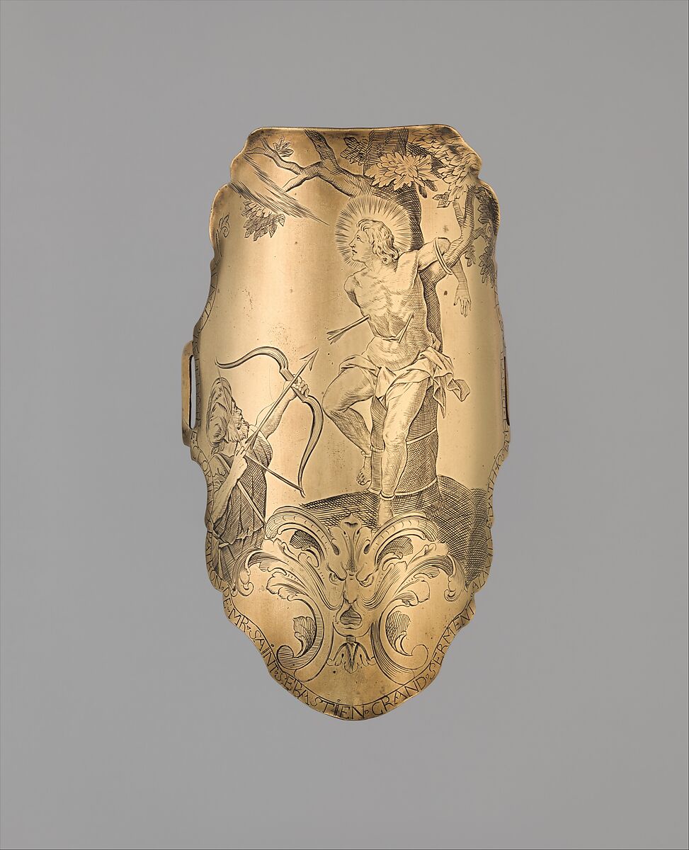 Archer's Arm Guard (Bracer), Copper alloy, Belgian 