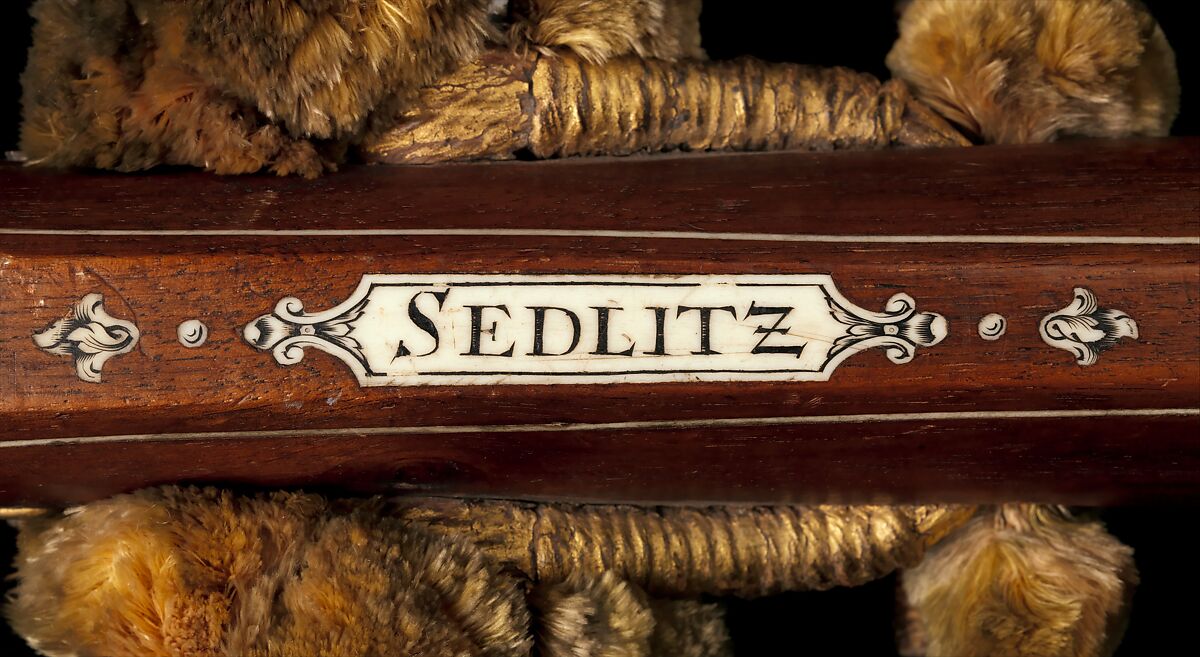 Light Crossbow (Schnepper) from the Armory of Sedlitz Palace, Johann Gottfried Hänisch the Elder (German, Dresden, 1696–1778), Steel, wood (walnut), staghorn, hemp, wool, gold, German, Dresden