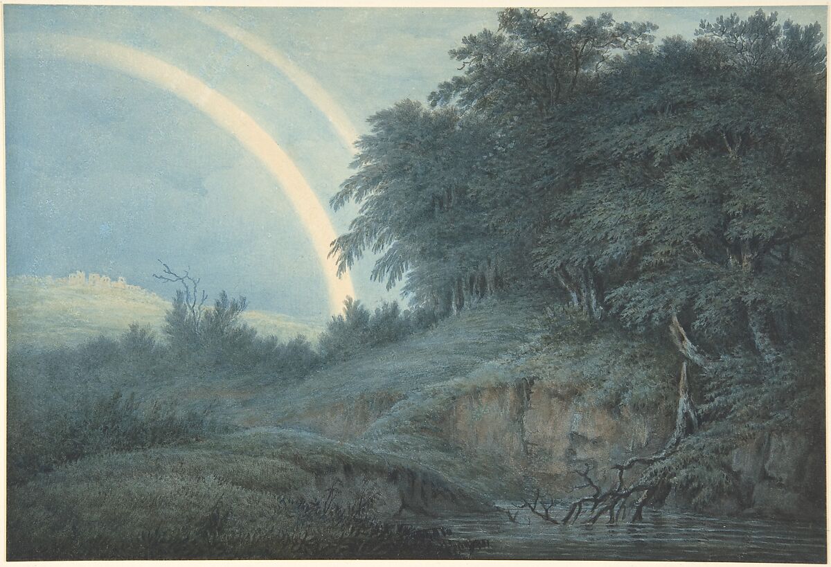 The Rainbow, John Glover (British, Houghton-on-the-Hill, Leicester 1767–1849 Launceston, Tasmania), Watercolor over graphite 