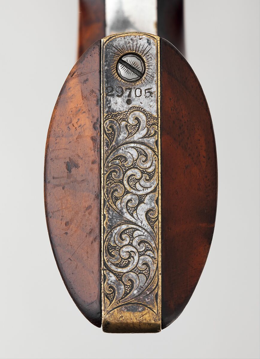 Colt Model 1851 Navy Percussion Revolver, Serial Number 29705, with Case and Accessories, Samuel Colt (American, Hartford, Connecticut 1814–1862), Steel, brass, silver, wood, copper, tin, lead, paper, American, Hartford, Connecticut