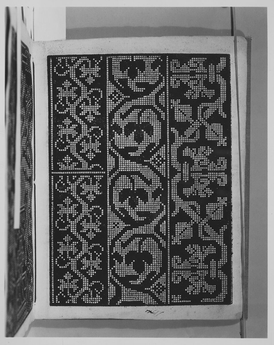 Libbretto nouellamete composto per maestro Domenico da Sera...lauorare di ogni sorte di punti, Domenico da Sera (French, active Italy, 16th century)  , Lyon, Woodcut