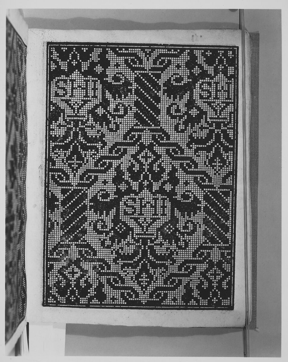 Libbretto nouellamete composto per maestro Domenico da Sera...lauorare di ogni sorte di punti, Domenico da Sera (French, active Italy, 16th century)  , Lyon, Woodcut