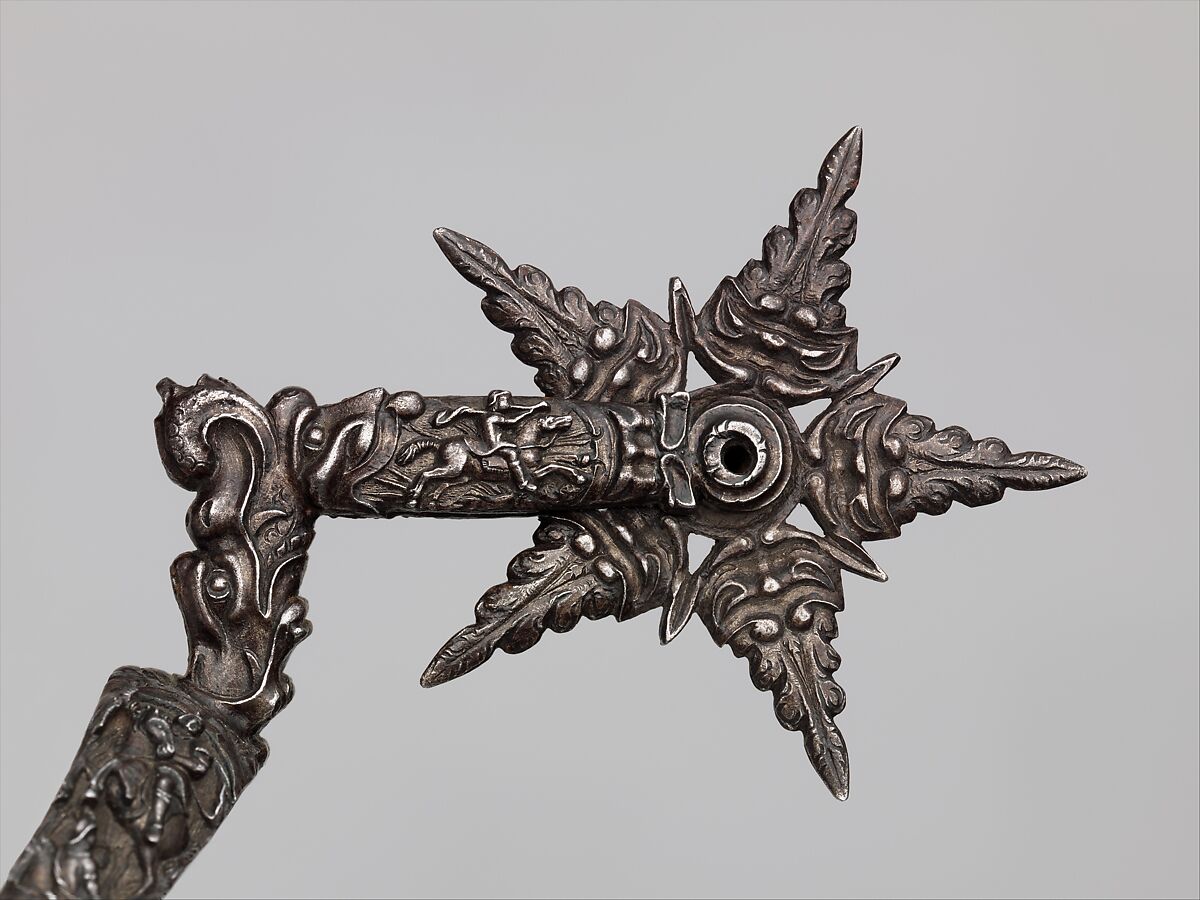 Pair of Rowel Spurs, Iron, French or Netherlandish