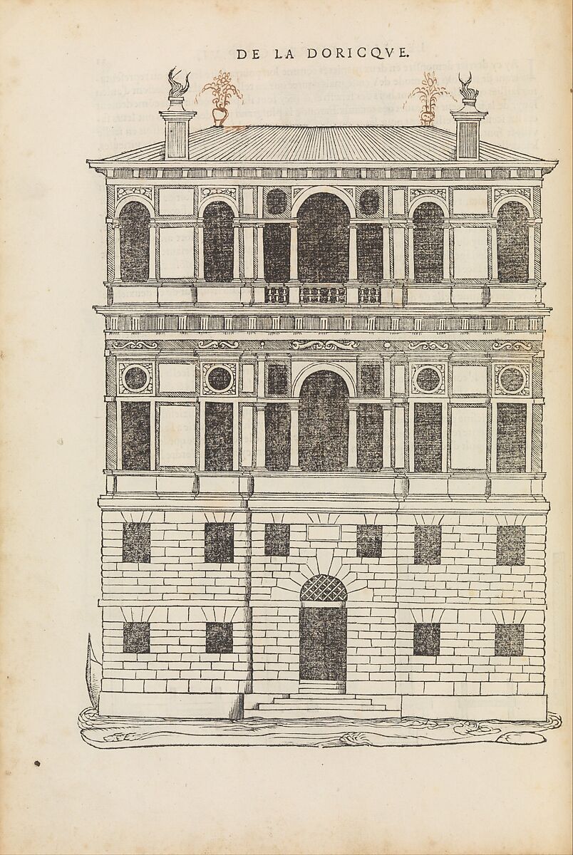 Reigles generales de l'architecture, sur les cincq manieres d'edifices, Sebastiano Serlio (Italian, Bologna 1475–1554 Fontainebleau), Printed book with woodcut illustrations