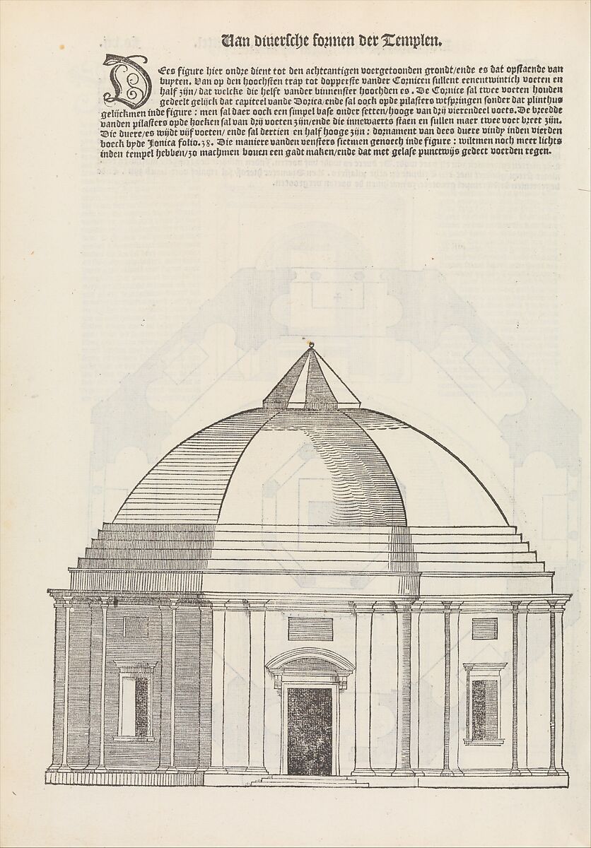 Den eersten (-vijfsten) boeck van architecturen, Sebastiano Serlio (Italian, Bologna 1475–1554 Fontainebleau), Printed books with woodcut illustrations 