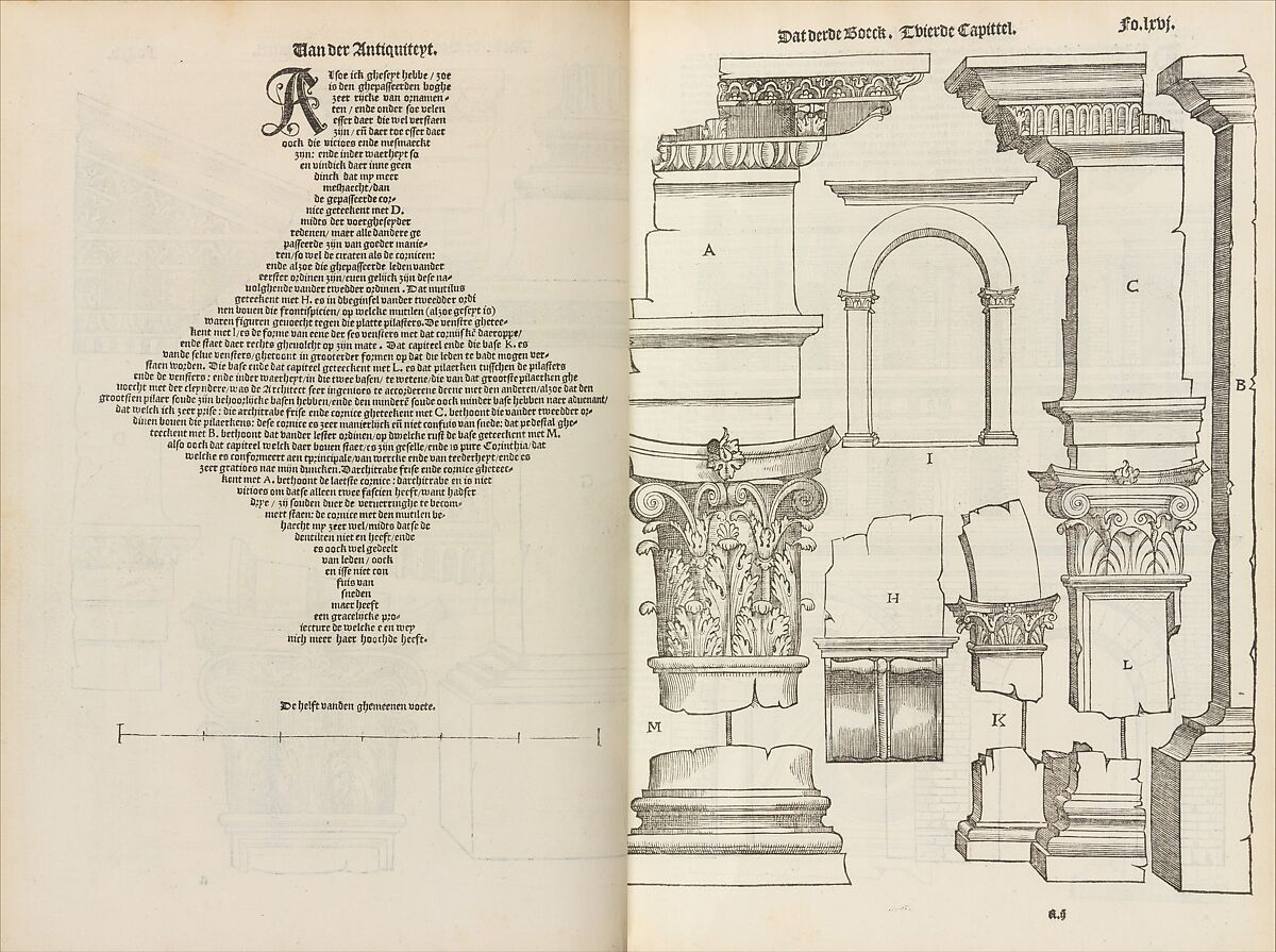 Den eersten (-vijfsten) boeck van architecturen, Sebastiano Serlio (Italian, Bologna 1475–1554 Fontainebleau), Printed books with woodcut illustrations