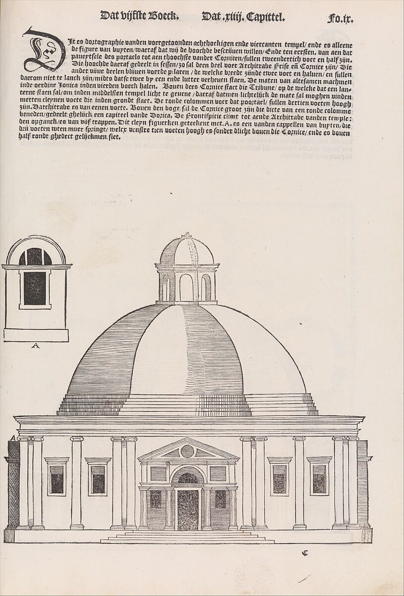 Den eersten (-vijfsten) boeck van architecturen, Sebastiano Serlio (Italian, Bologna 1475–1554 Fontainebleau), Printed books with woodcut illustrations
