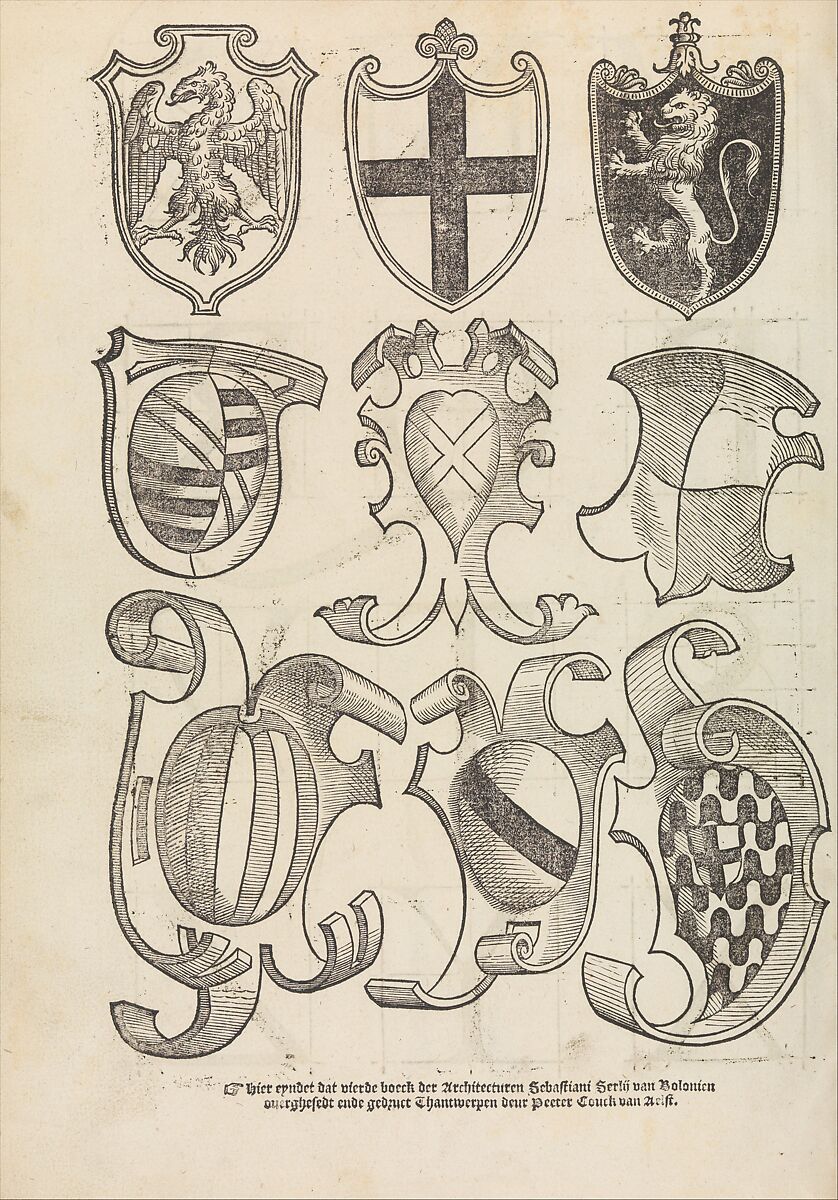 Den eersten (-vijfsten) boeck van architecturen, Sebastiano Serlio (Italian, Bologna 1475–1554 Fontainebleau), Printed books with woodcut illustrations