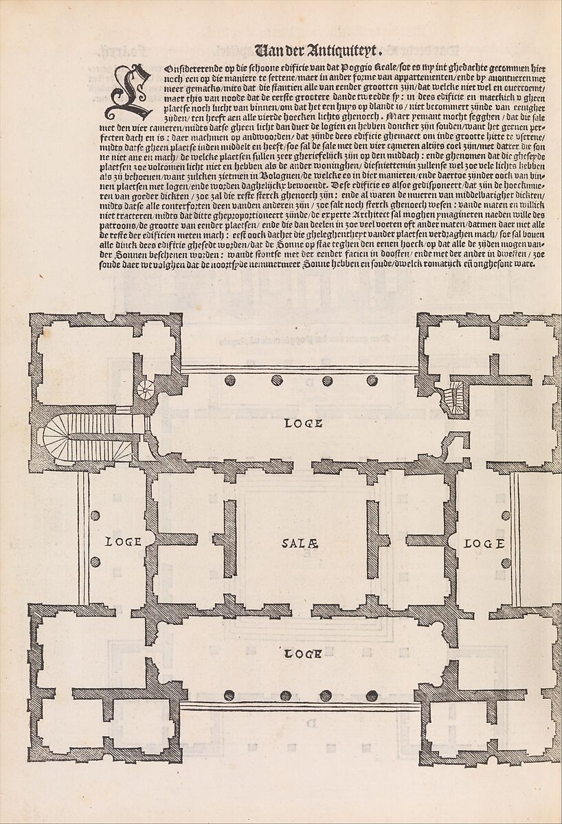 Den eersten (-vijfsten) boeck van architecturen, Sebastiano Serlio (Italian, Bologna 1475–1554 Fontainebleau), Printed books with woodcut illustrations