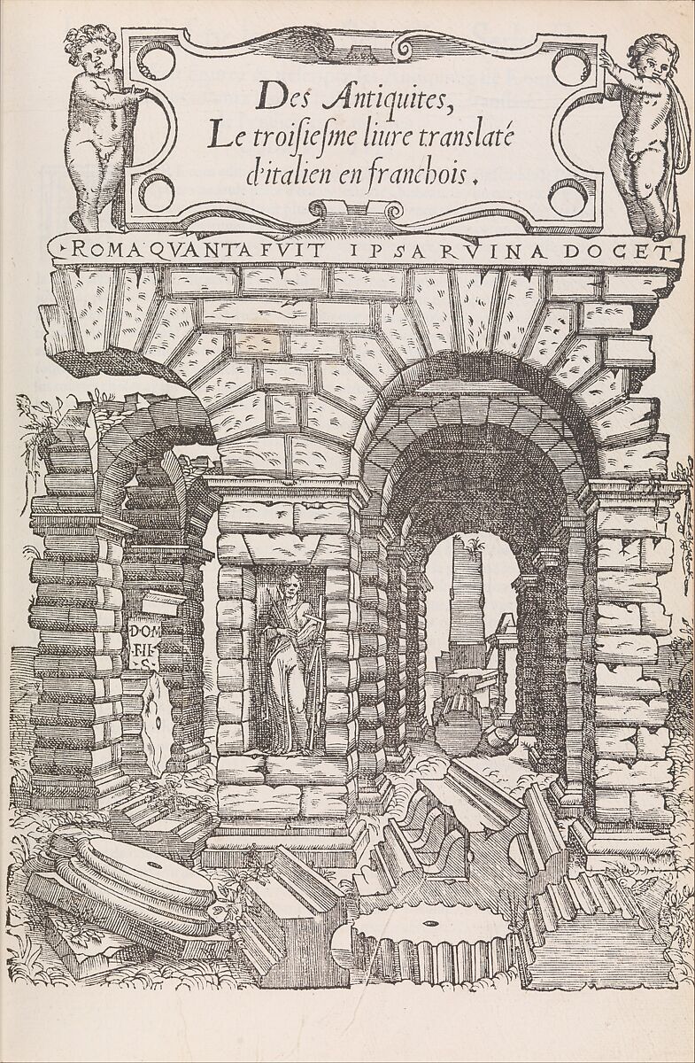 Serlio's five books on architecture, Sebastiano Serlio (Italian, Bologna 1475–1554 Fontainebleau), Printed books with woodcut illustrations