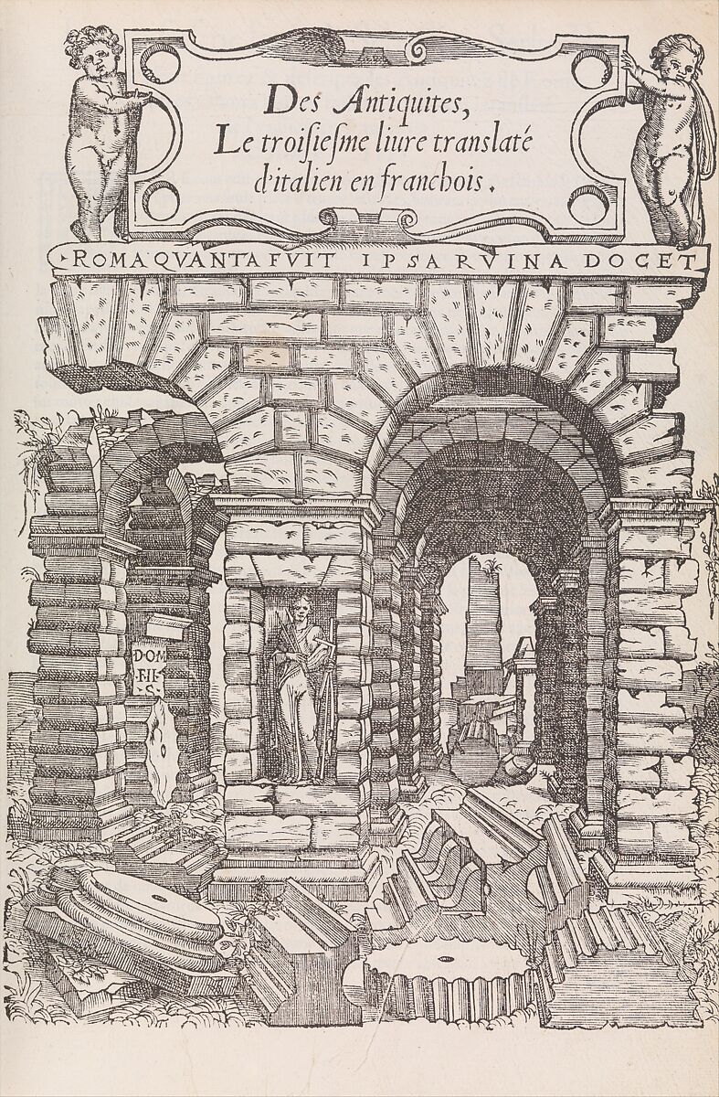 Serlio's five books on architecture, Sebastiano Serlio (Italian, Bologna 1475–1554 Fontainebleau), Printed books with woodcut illustrations