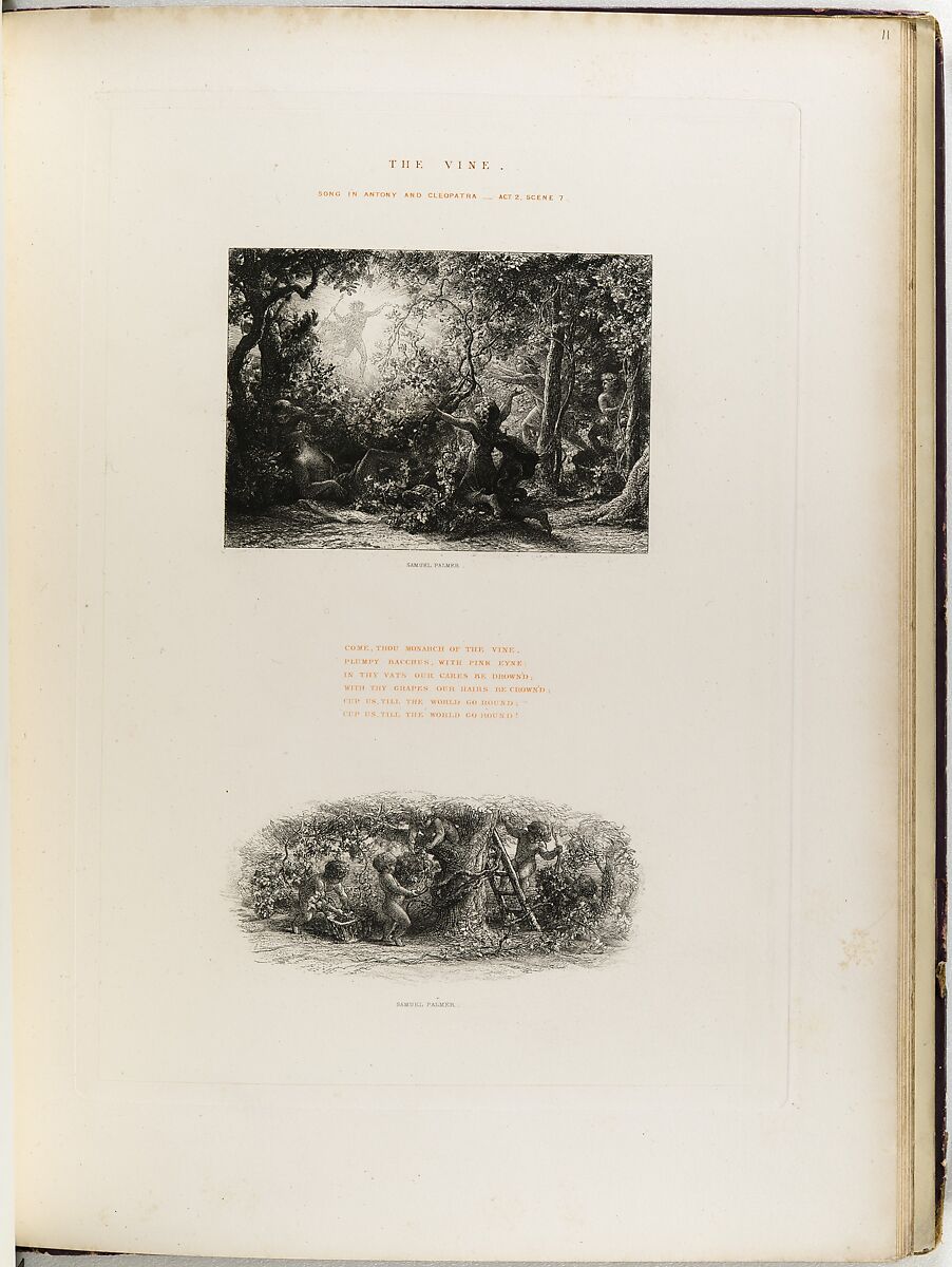 Songs of Shakespeare, Illustrated by the Etching Club, William Shakespeare (British, Stratford-upon-Avon 1564–1616 Stratford-upon-Avon), Illustrations: etching 