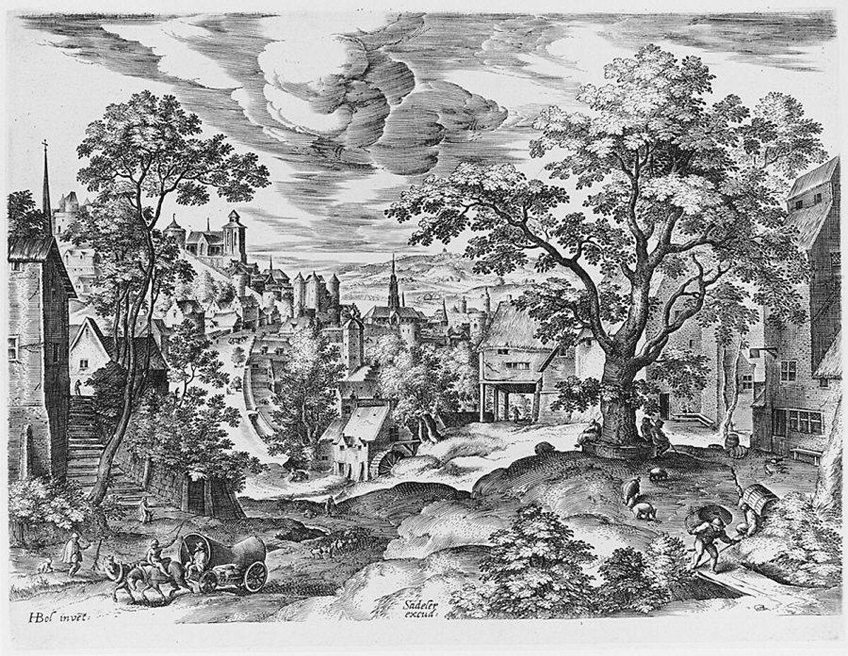Landscape, Hans Bol (Netherlandish, Mechelen 1534–1593 Amsterdam) 