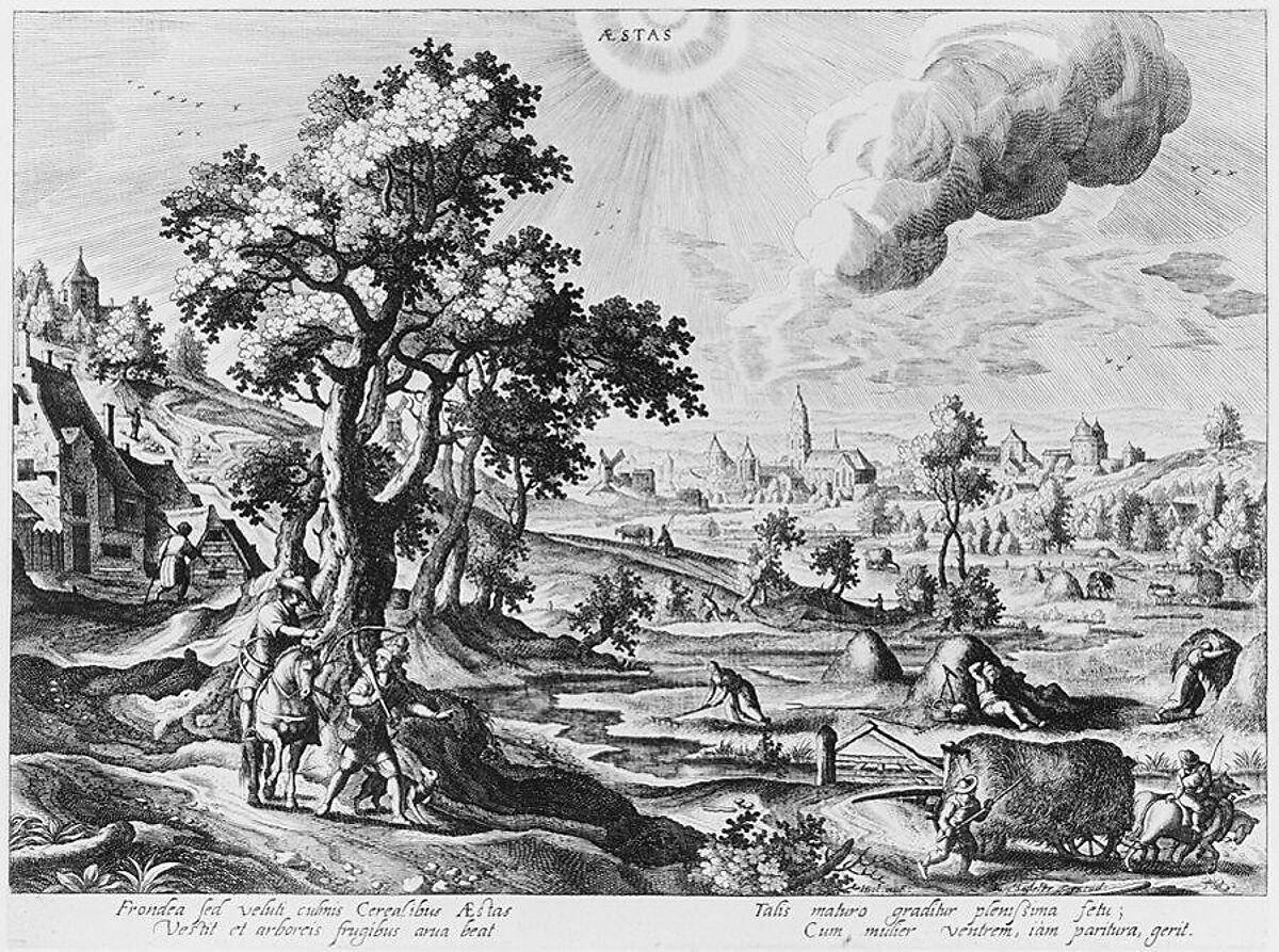 Four Landscapes with the Four Seasons, Hendrick van Schoel (Flemish, active Rome, ca. 1565–1622) 
