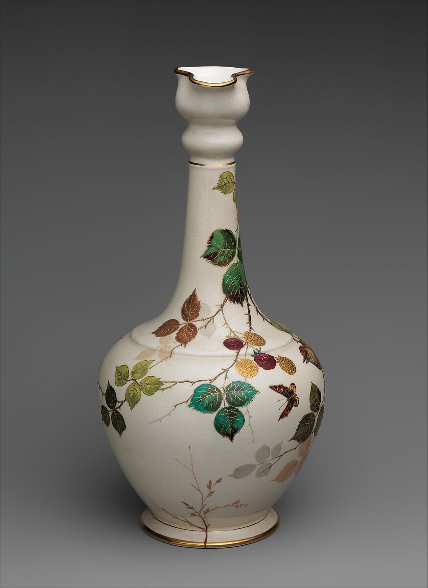 Ewer, Faience Manufacturing Company (American, Greenpoint, New York, 1881–1892), Earthenware, American
