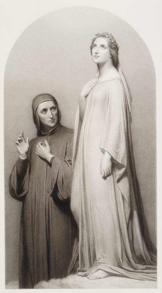 Dante and Beatrice, Narcisse Lecomte (French, 1794–1882)