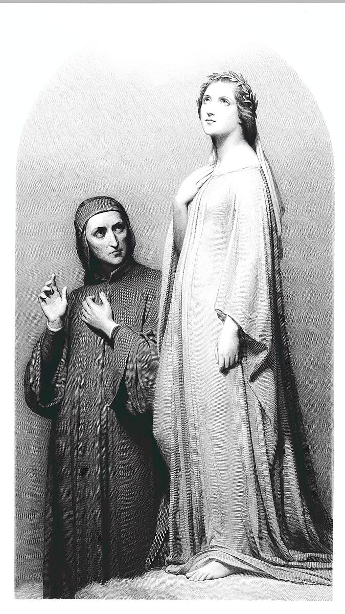 Dante and Beatrice, Narcisse Lecomte (French, 1794–1882)