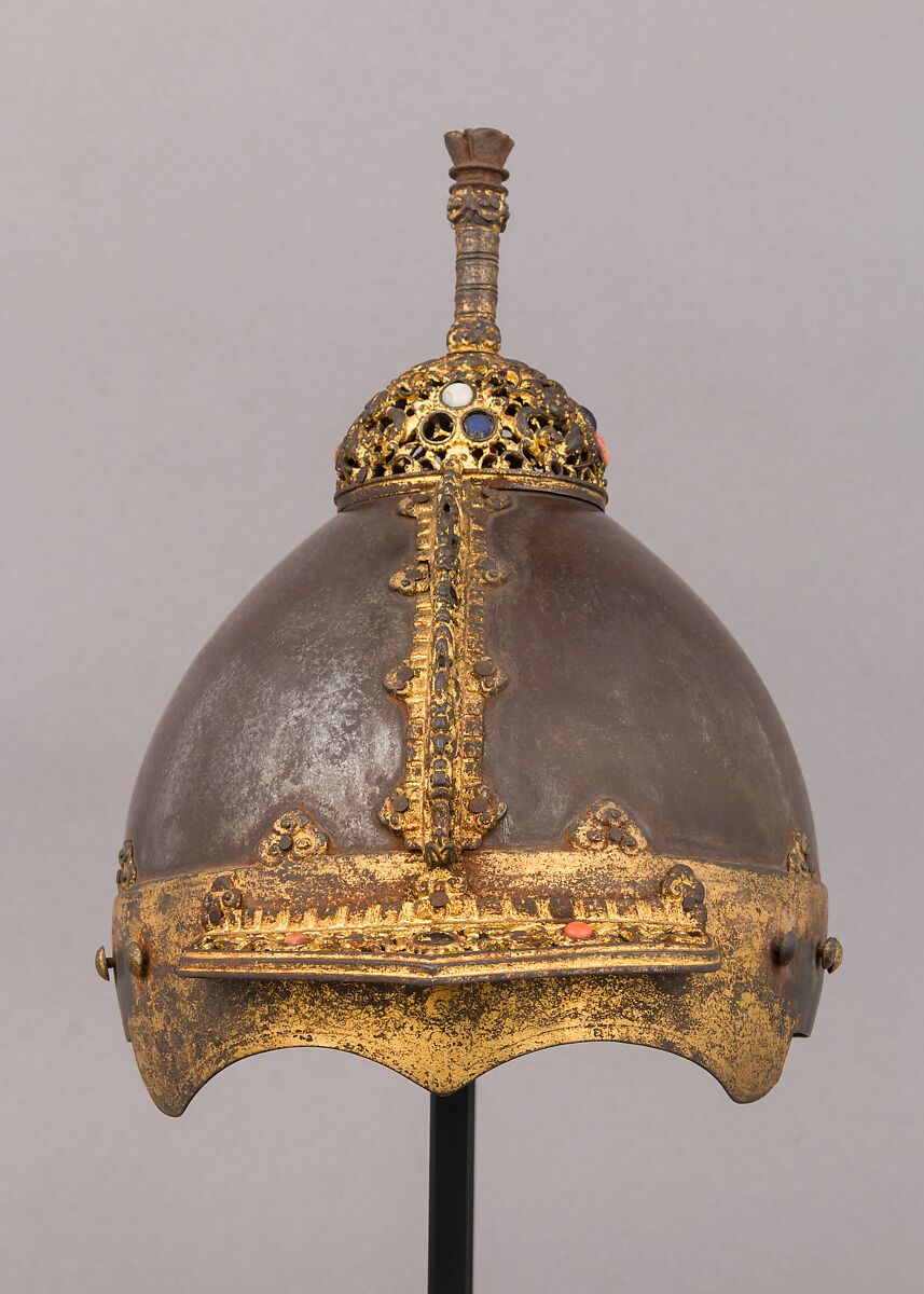 Armor with Equestrian Equipment, Steel, copper, gold, silk, leather, hair, Chinese