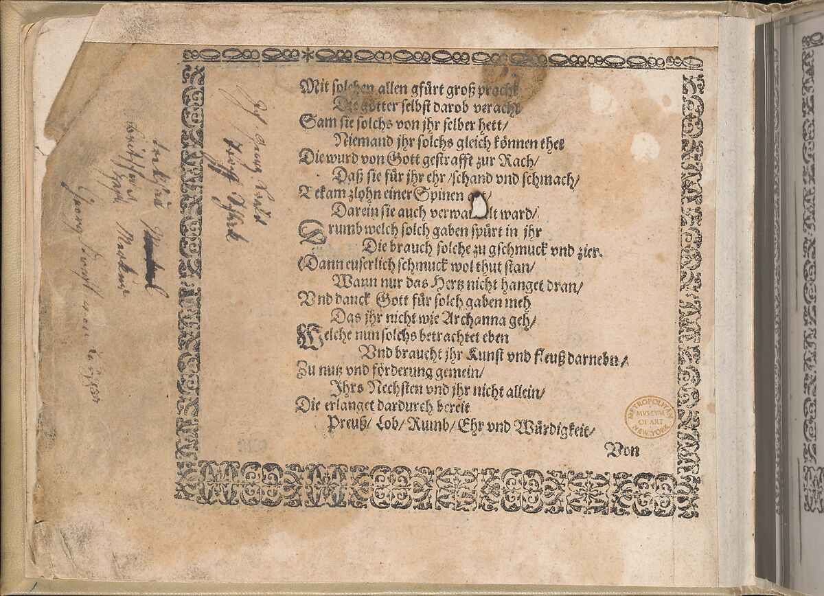 Schön Neues Modelbuch, Johann Sibmacher (German, active 1590–1611), Etching