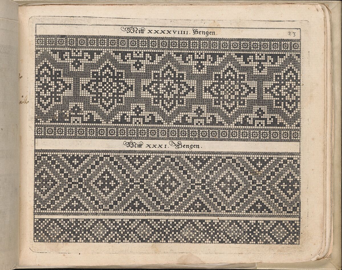 Schön Neues Modelbuch, Johann Sibmacher (German, active 1590–1611), Etching