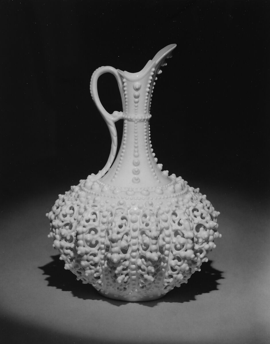 Ewer, Manufactured by Knowles, Taylor, and Knowles (1870–1929), Porcelain, American
